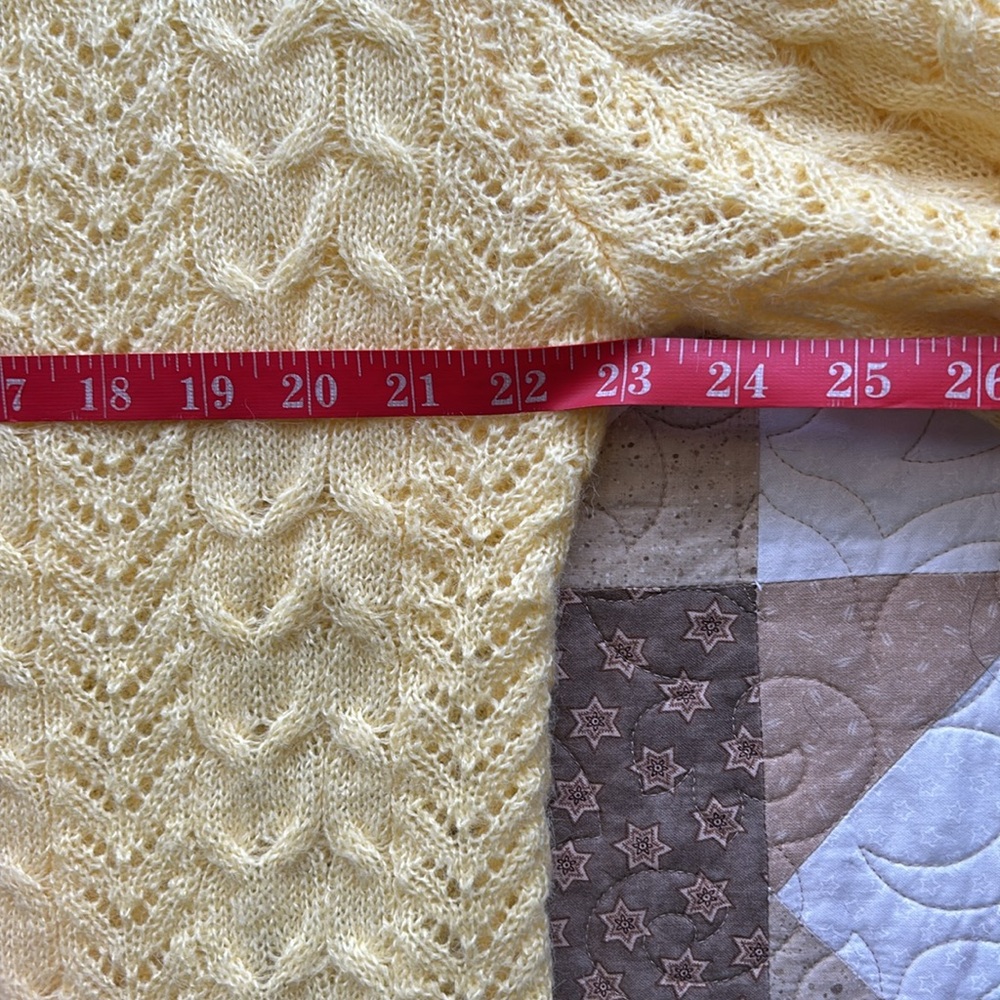 Yellow Women's Cardigan Sweater - Picture 6 of 7